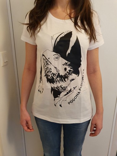 T-Shirt blanc femme Pogona Passion Fr